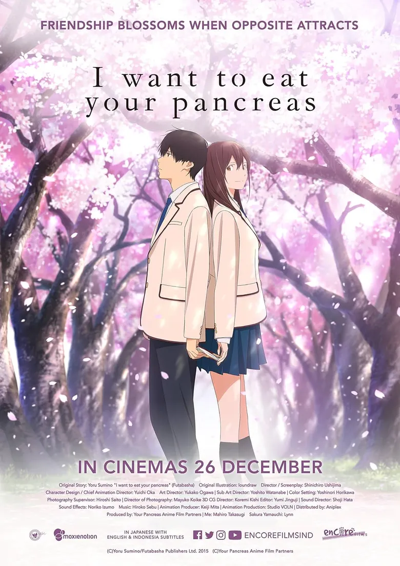پوستر I Want to Eat Your Pancreas
می خوام پانکراست رو بخورم