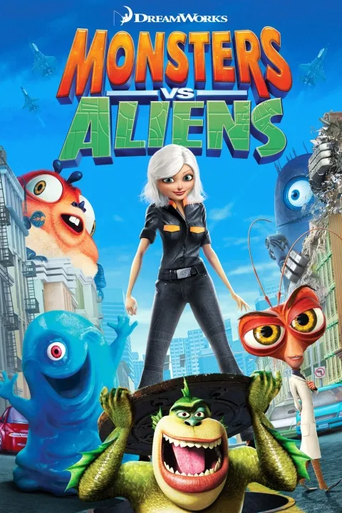 پوستر هیولاها علیه بیگانگان Monsters vs Aliens