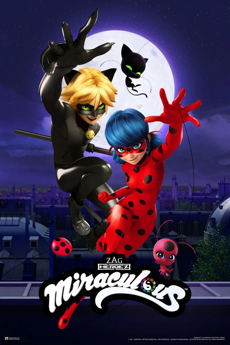 پوستر Miraculous: Tales of Ladybug & Cat Noir
افسانه دختر کفشدوزکی و گربه سیاه