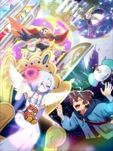 پوستر Megami "Isekai Tensei Nani ni Naritai desu ka" Ore "Yuusha no Rokkotsu de"
