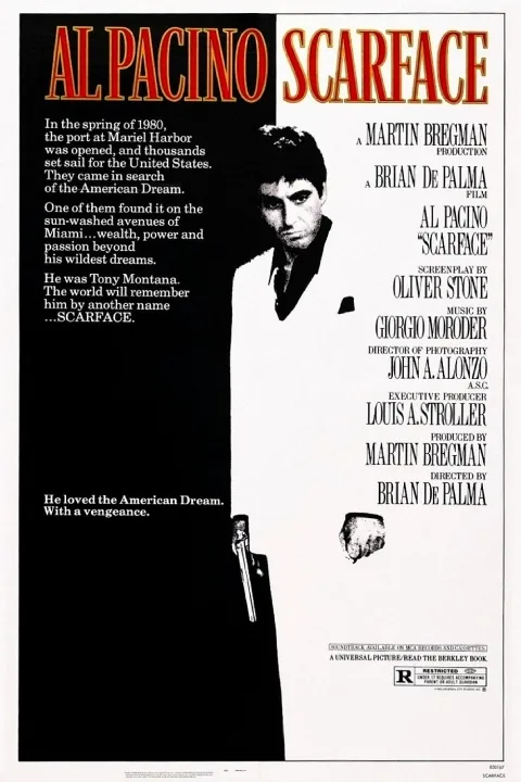 پوستر صورت زخمی Scarface